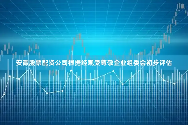 安徽股票配资公司根据经观受尊敬企业组委会初步评估